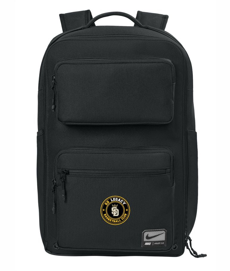 SD LEGACY BASKETBALL CLUB NIKE UTILITY SPEED BACKPACK ROUND LOGO