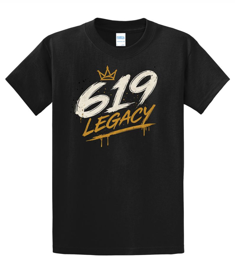 SD LEGACY BASKETBALL CLUB YOUTH PORT & COMPANY COTTON TEE YOUTH 619LOGO