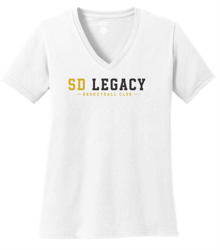 SD LEGACY BASKETBALL CLUB PORT & COMPANY LADIES VNECK