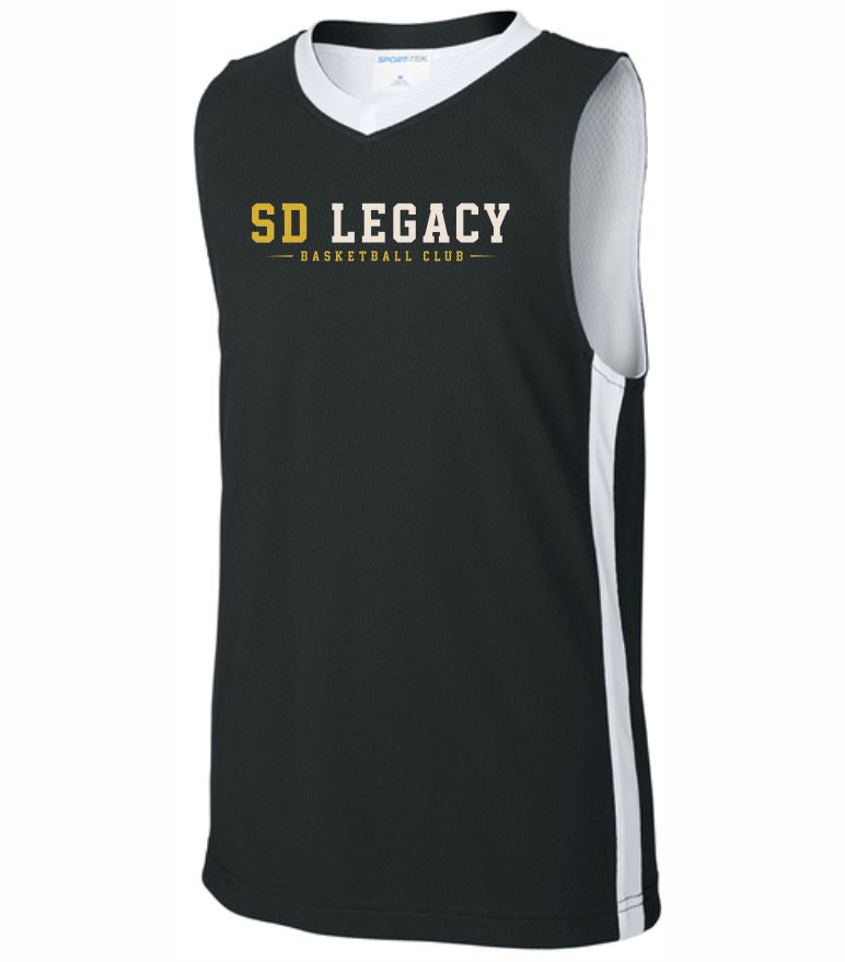 SD LEGACY BASKETBALL CLUB ADULT SPORT TEK REVERSIBLE PRACTICE JERSEY ADULT
