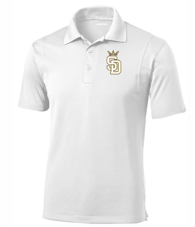 SD LEGACY BASKETBALL SPORT TEK POLO SD WITH CROWN