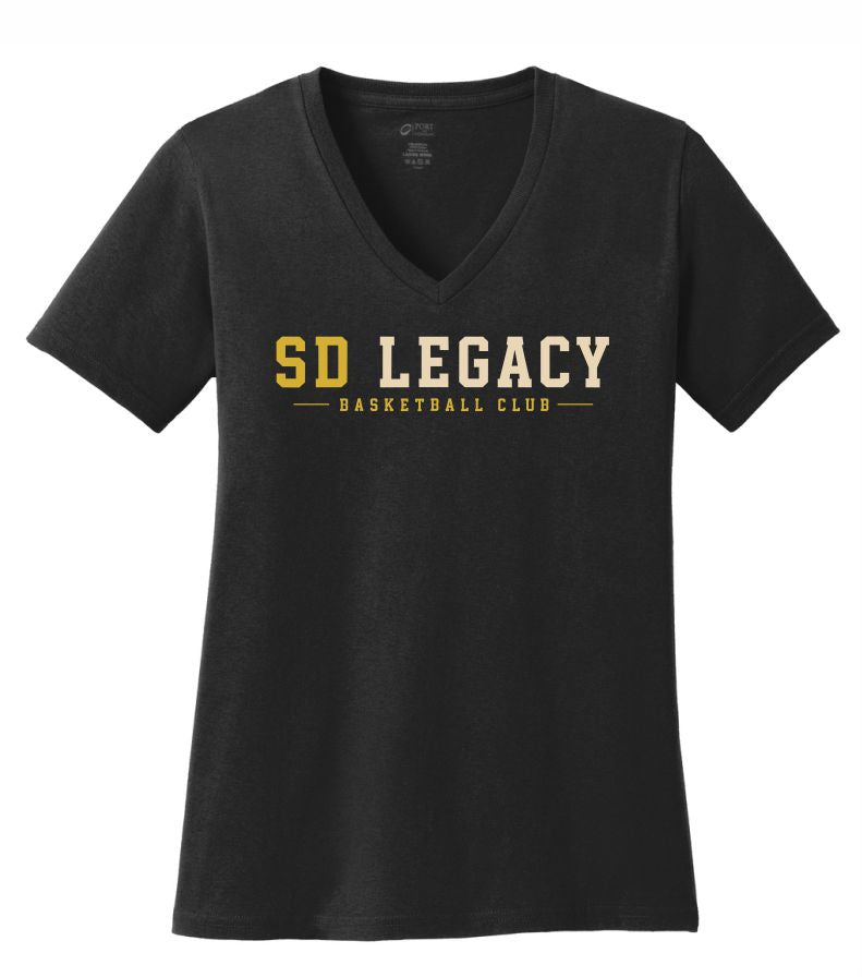 SD LEGACY BASKETBALL CLUB PORT & COMPANY COTTON LADIES VNECK