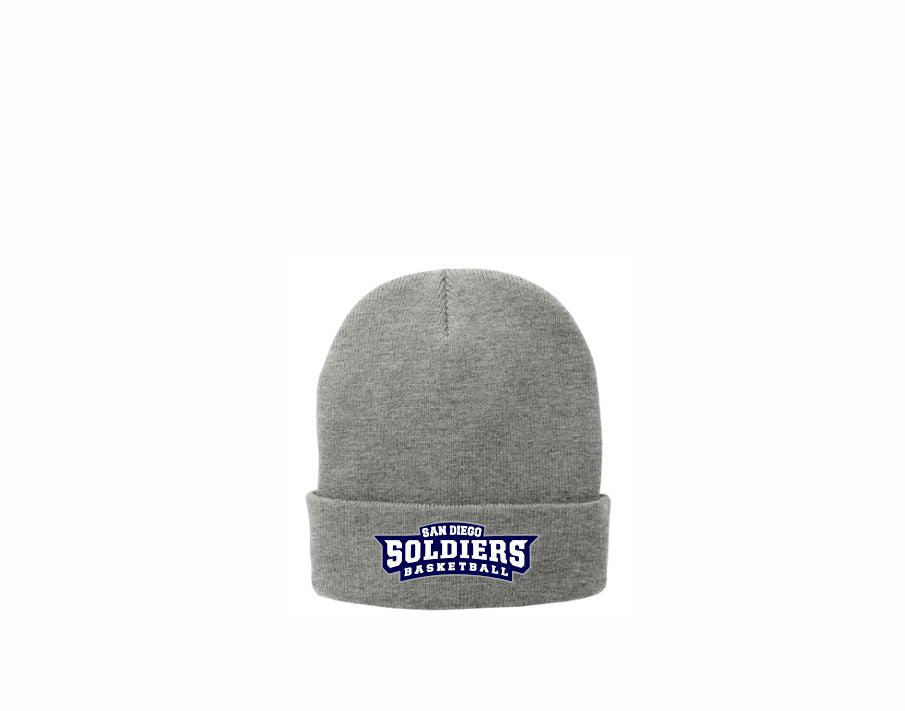 SOLDIER BASKETBALL PORT & COMPANY FOLD OVER BEANIE