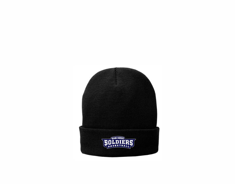 SOLDIER BASKETBALL PORT & COMPANY FOLD OVER BEANIE