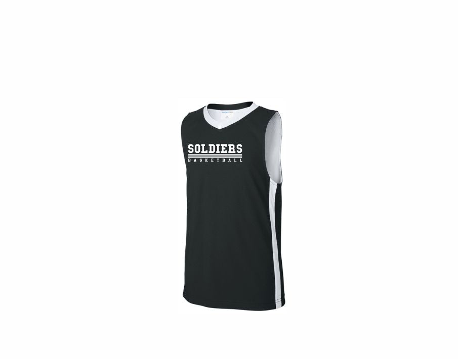 SOLDIER BASKETBALL ADULT SPORT TEK REVERSIBLE PRACTICE JERSEY ADULT
