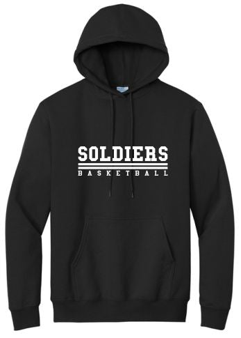 SOLDIER BASKETBALL LOGO3 PORT & COMPANY HOODIE