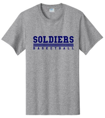 SOLDIER BASKETBALL LOGO3 PORT & COMPANY T