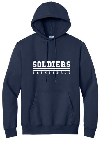 SOLDIER BASKETBALL LOGO3 PORT & COMPANY HOODIE