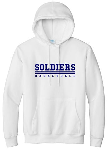 SOLDIER BASKETBALL LOGO3 PORT & COMPANY HOODIE