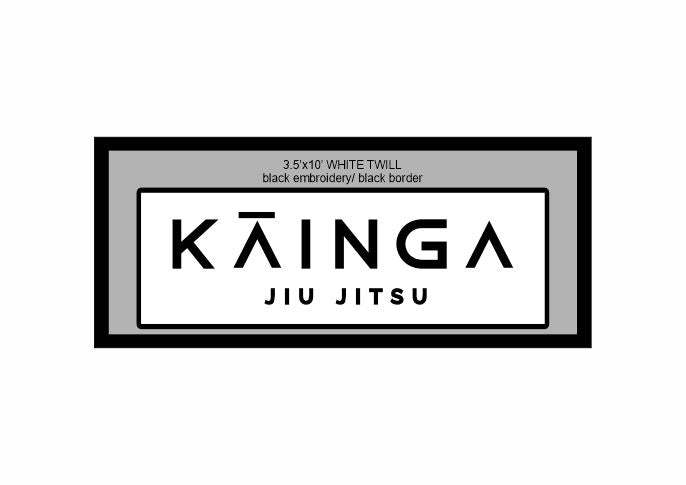 KAINGA JIU JITSU RECTANGLE TWILL PATCH