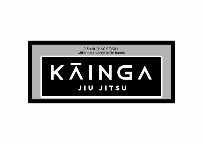 KAINGA JIU JITSU RECTANGLE TWILL PATCH